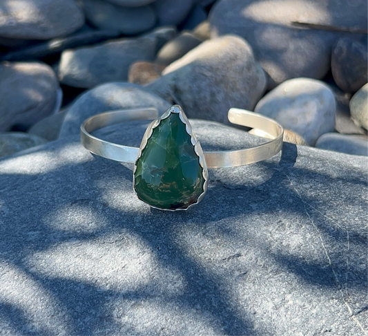 Dark Green Aventurine Cuff