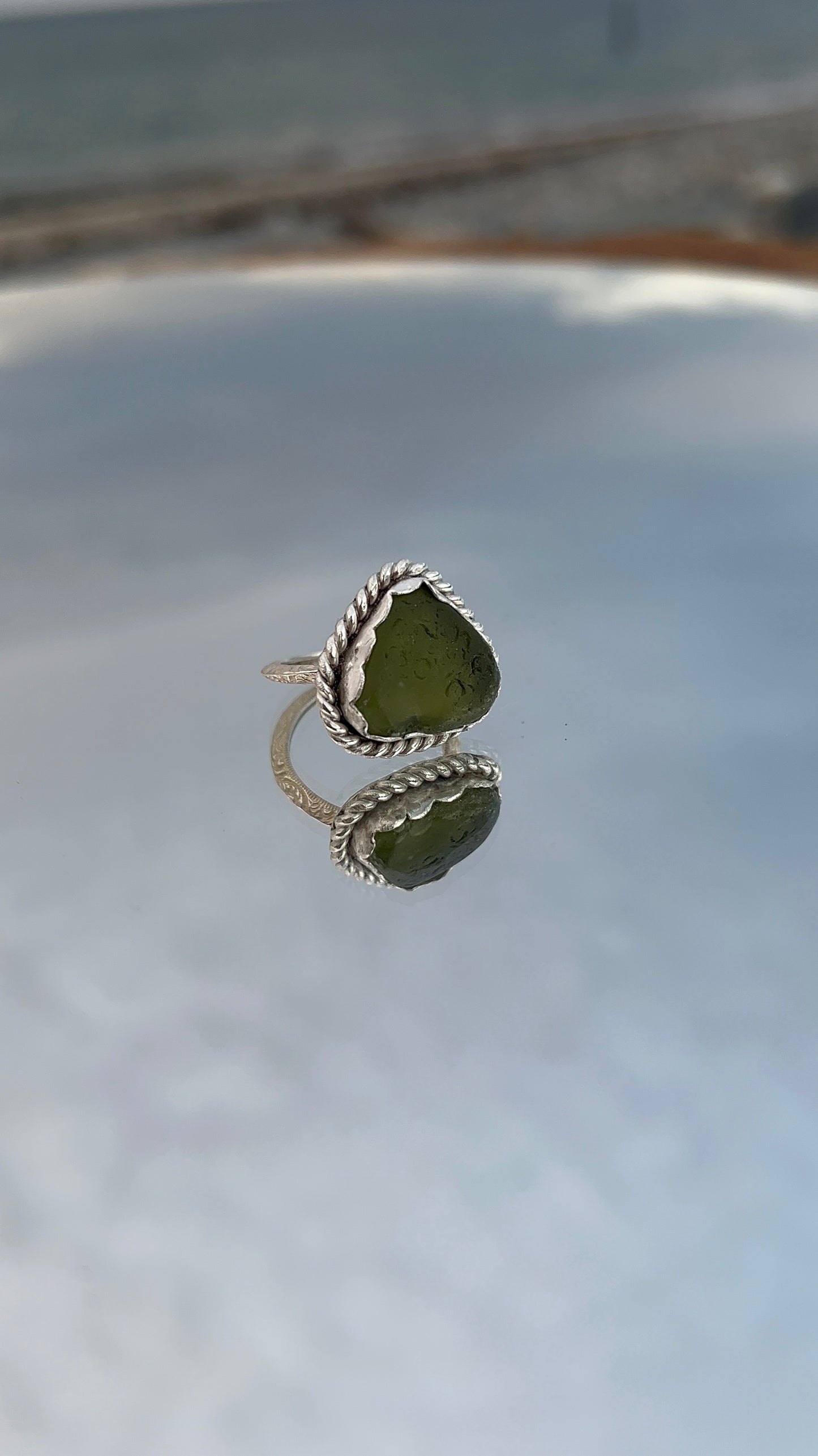 Chunky Green Statement Ring