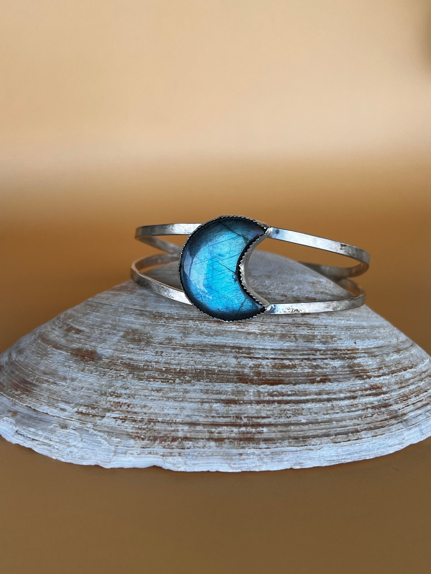 Labradorite Moon Cuff