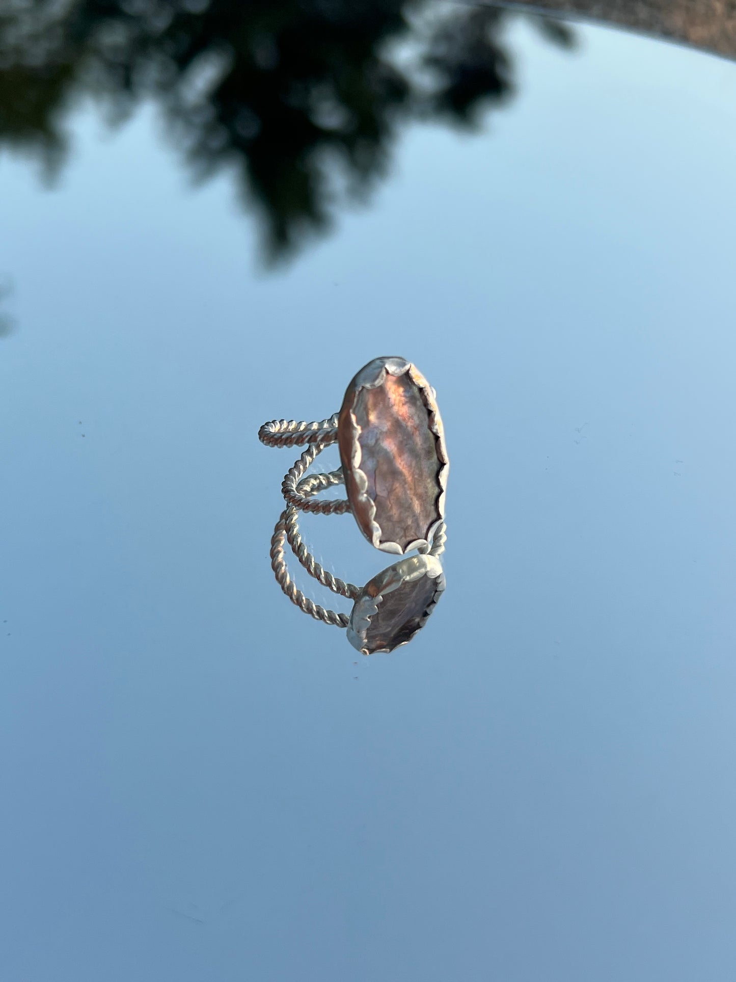Abalone Shell Ring