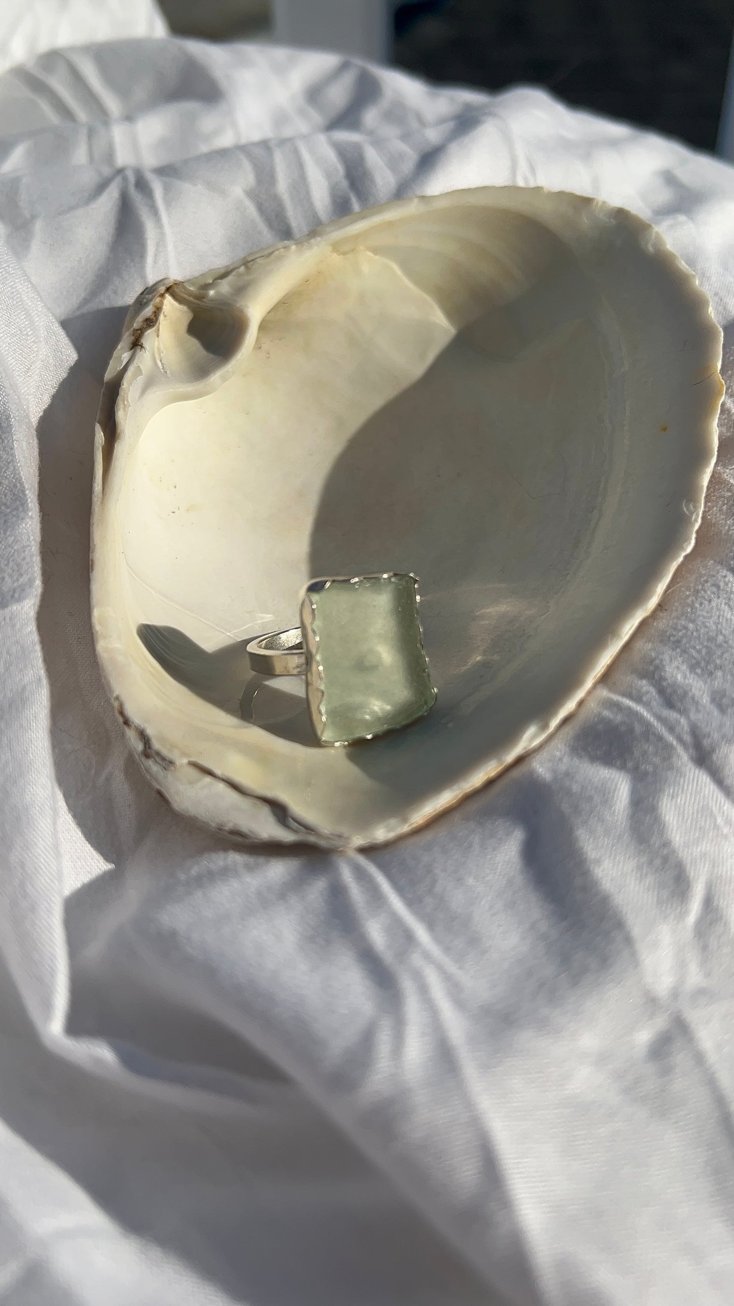 Sophisticated Sea Glass Ring