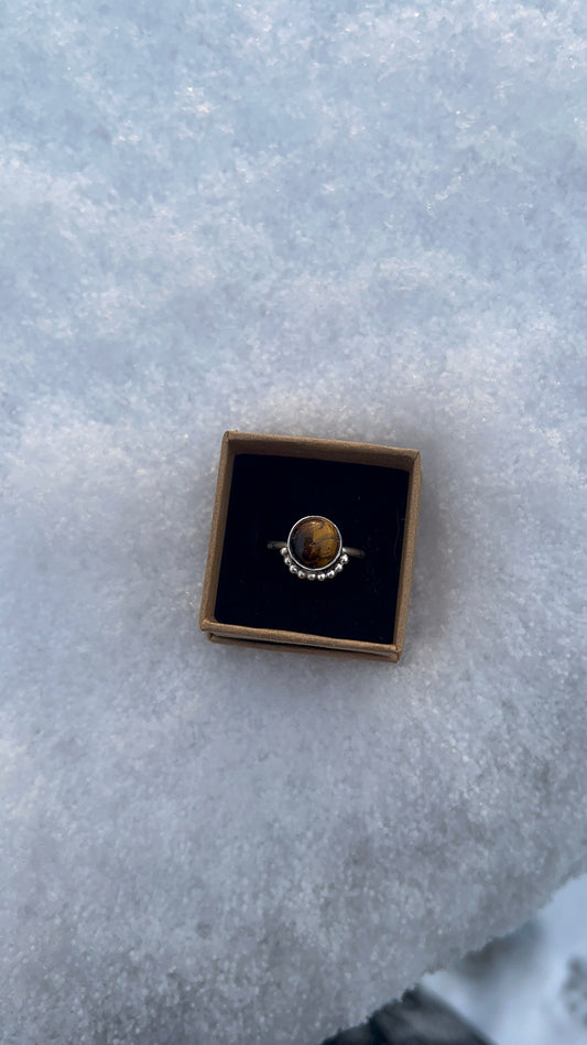 Tiger’s Eye Dainty Ring