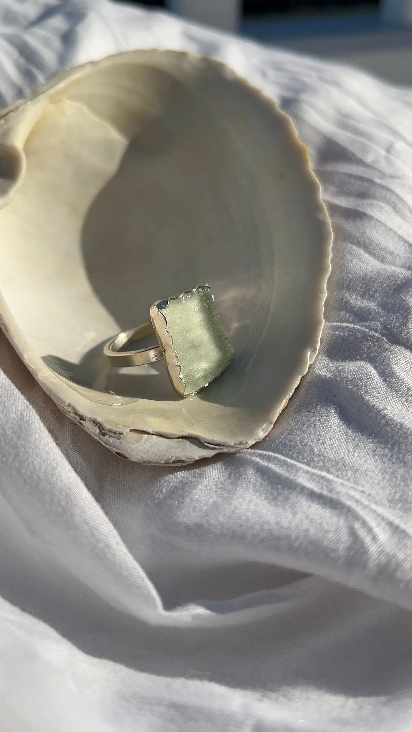 Sophisticated Sea Glass Ring