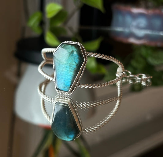 Labradorite Coffin Cuff