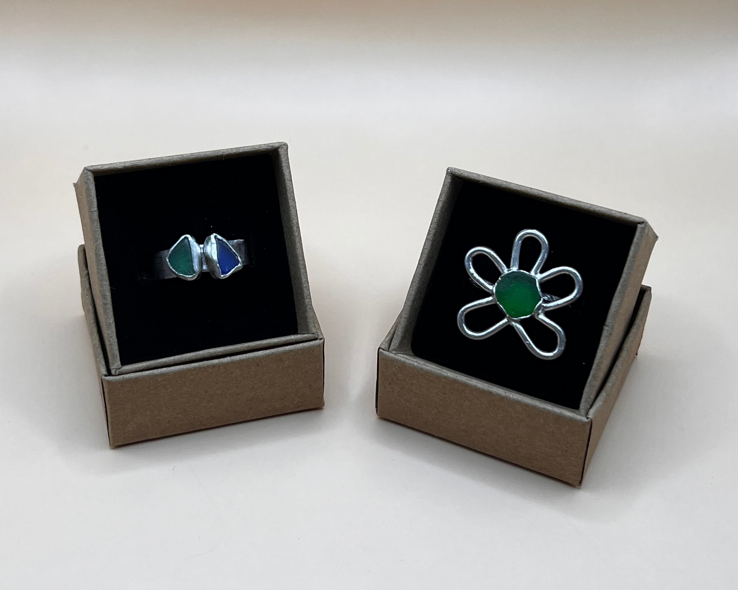 Green Flower Ring