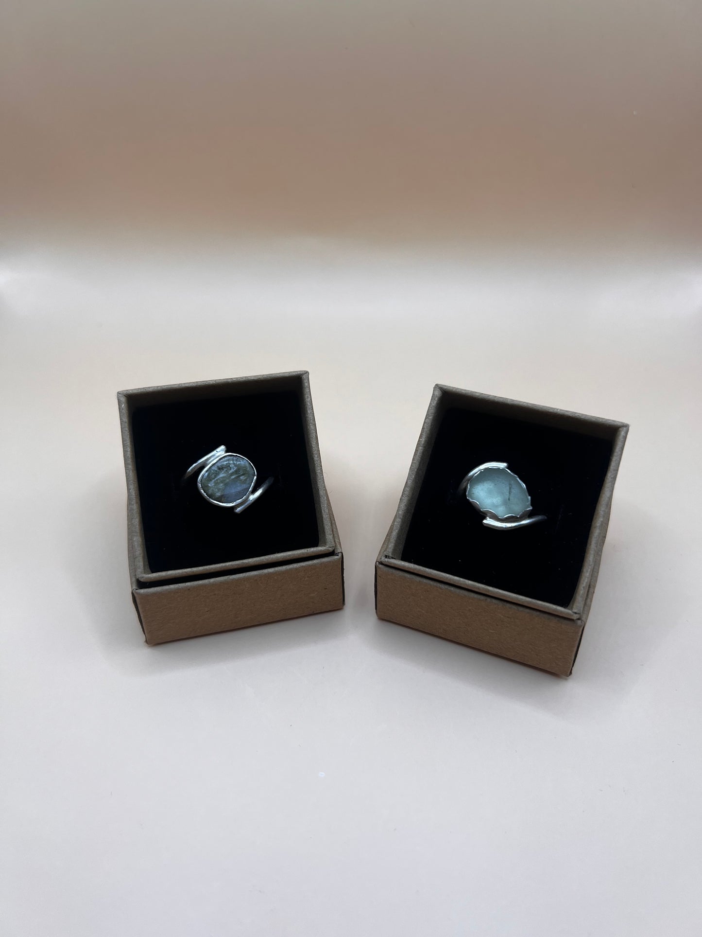 Moss Agate Elegant Ring