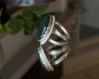 Chunky Labradorite Ring