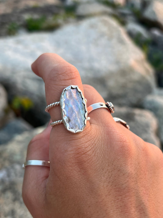 Abalone Shell Ring