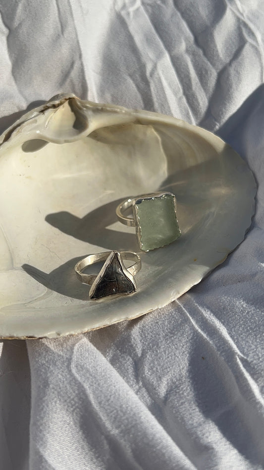 Sophisticated Sea Glass Ring