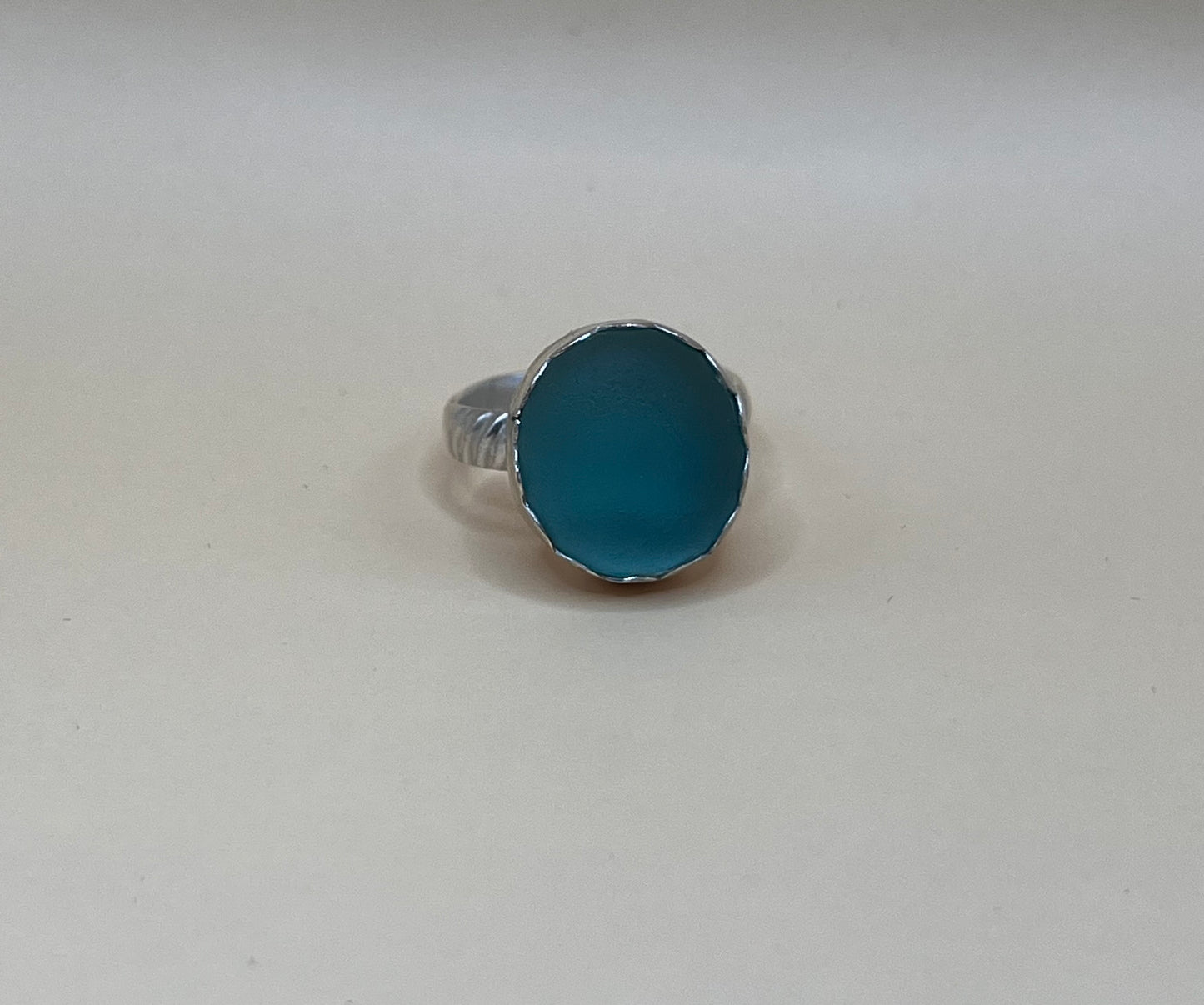 Blue Sea Marble Ring