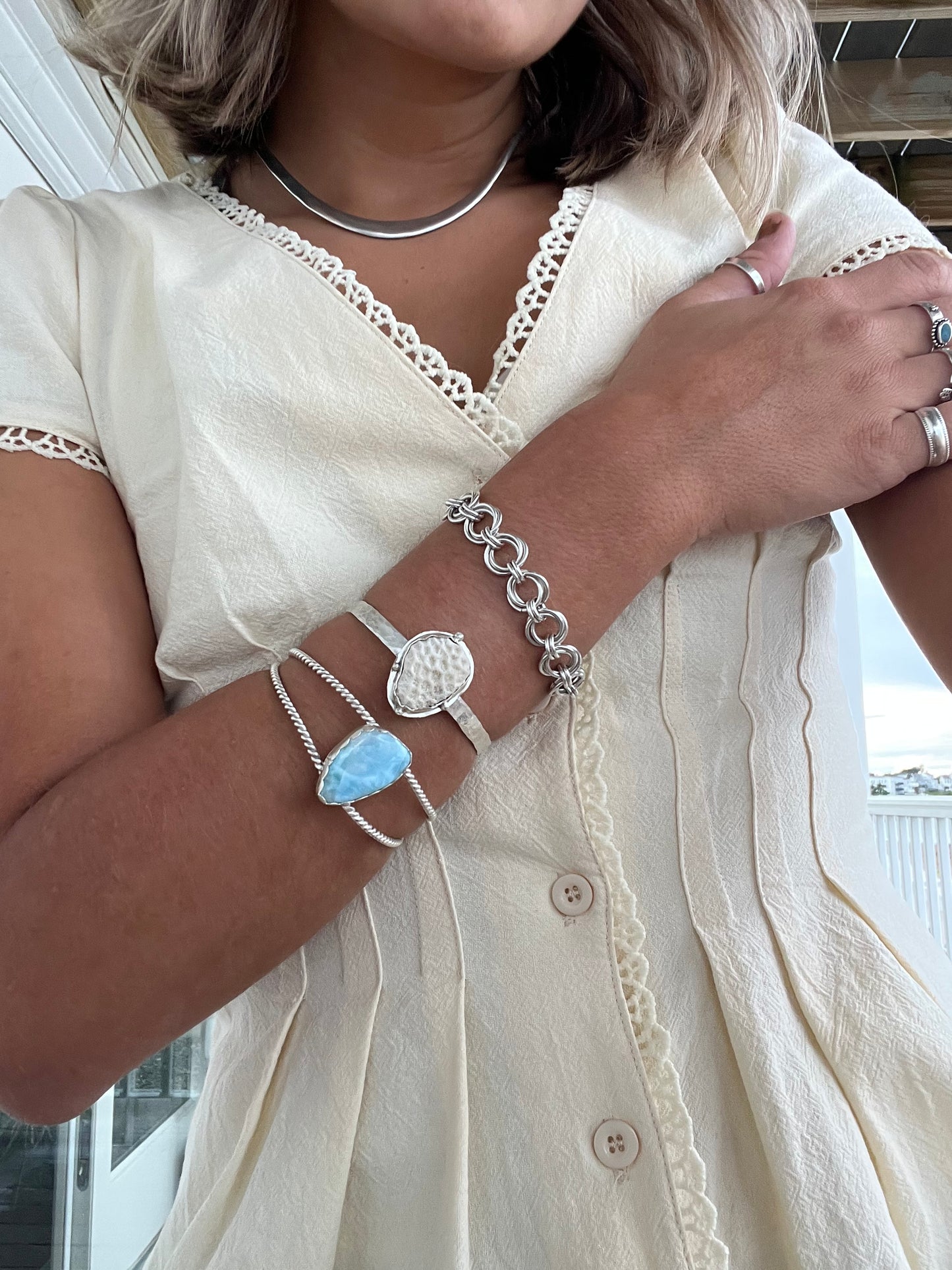 Larimar Cuff