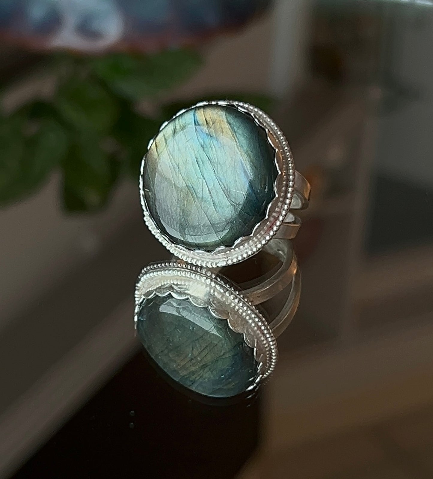 Chunky Labradorite Ring