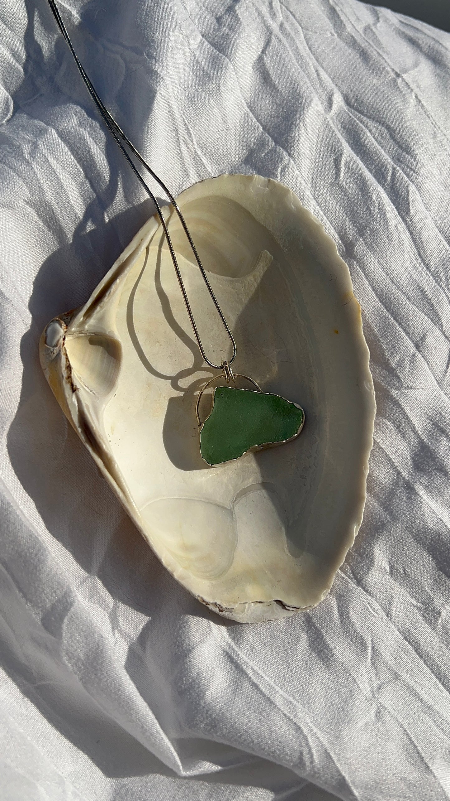 Sea Foam Statement Necklace