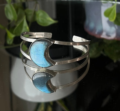 Labradorite Moon Cuff