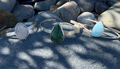 Dark Green Aventurine Cuff