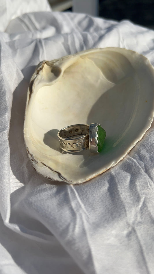 Bold Green Statement Ring