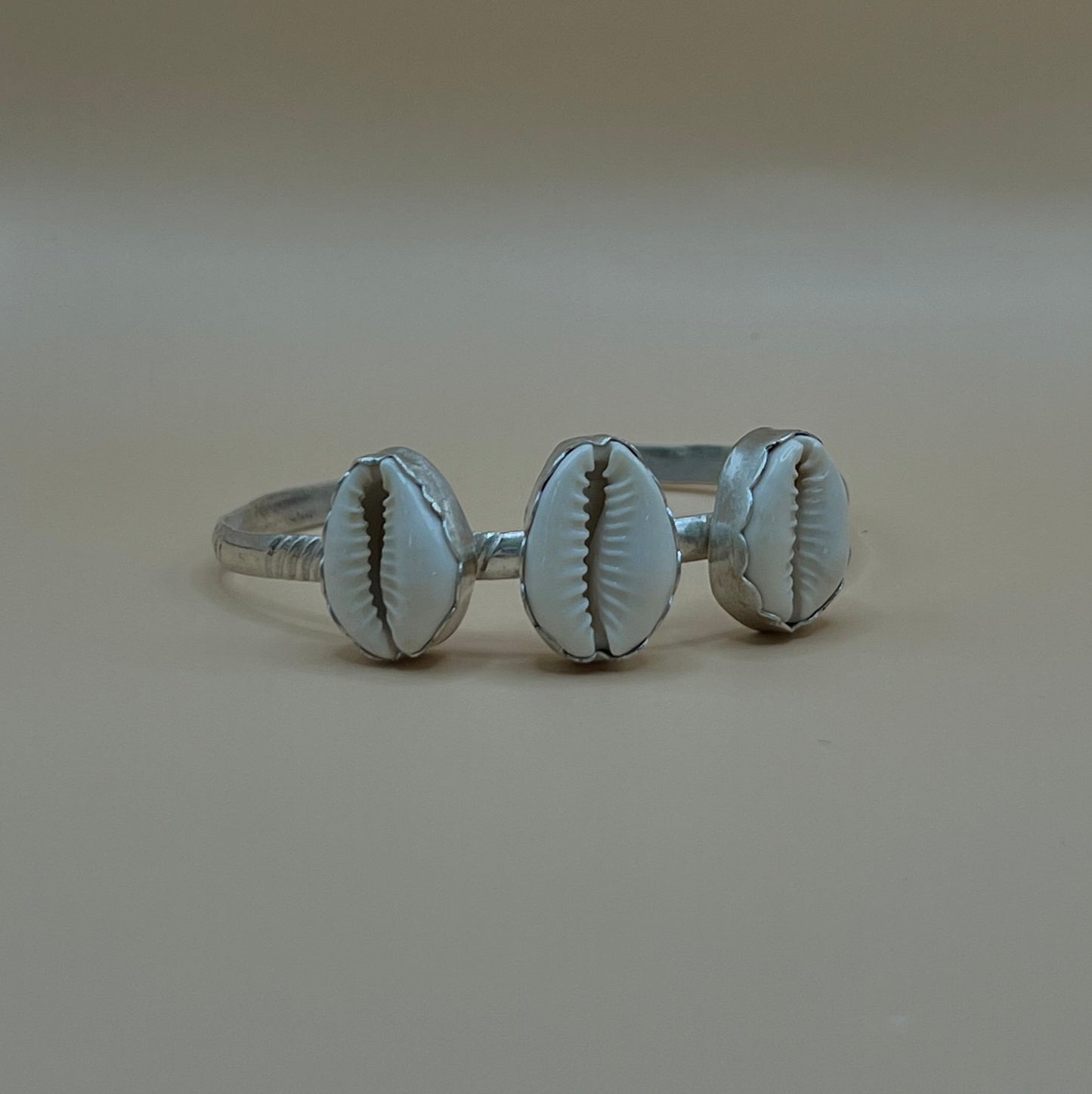 Cowrie Shell Ring and Cuff Set