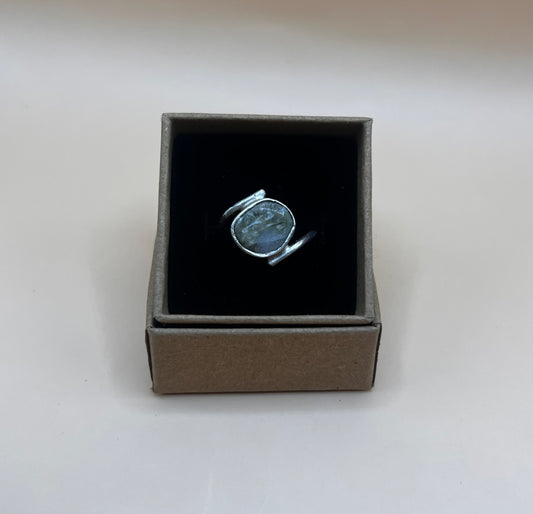 Moss Agate Elegant Ring