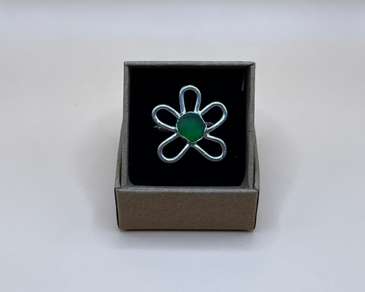 Green Flower Ring