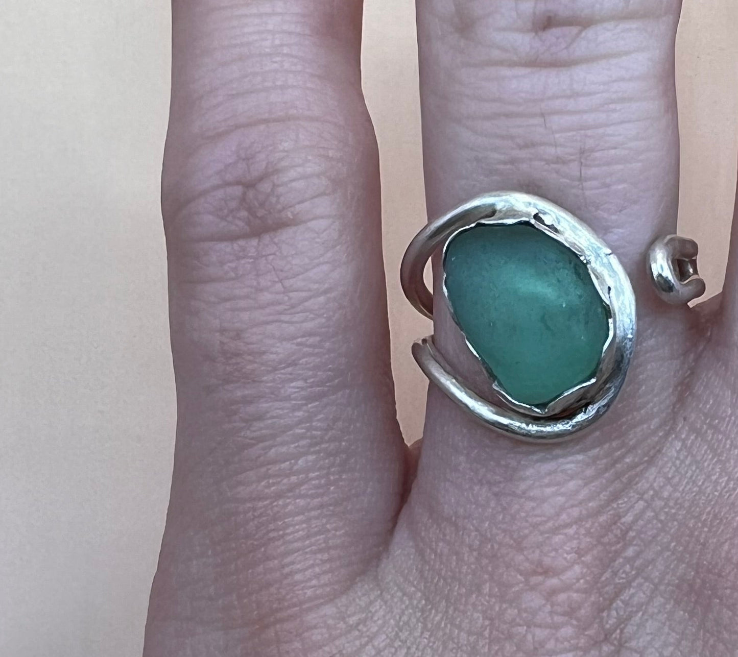 Blue Teardrop Ring